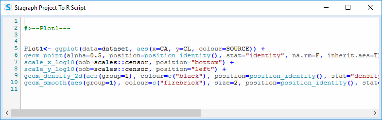 Export of Stagraph plot as an R script for Power BI